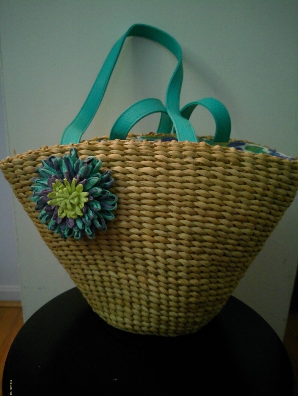 Bath & Body Works Wicker Satchel Purse